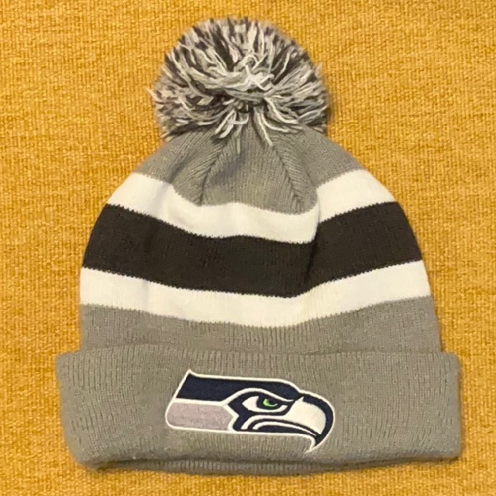 Seattle Seahawks Super Bowl XLIX Pom Beanie